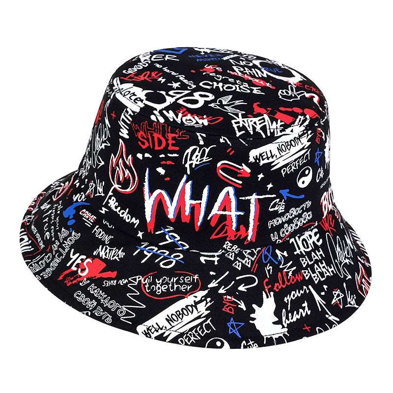 Graffiti Printing Personality Bucket Hats