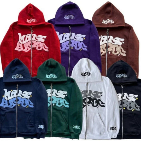Y2K-Spring-Autumn-American-Retro-Star-And-Letter-Printed-Zipper-Hoodies-Women-And-Men-Section-Lazy
